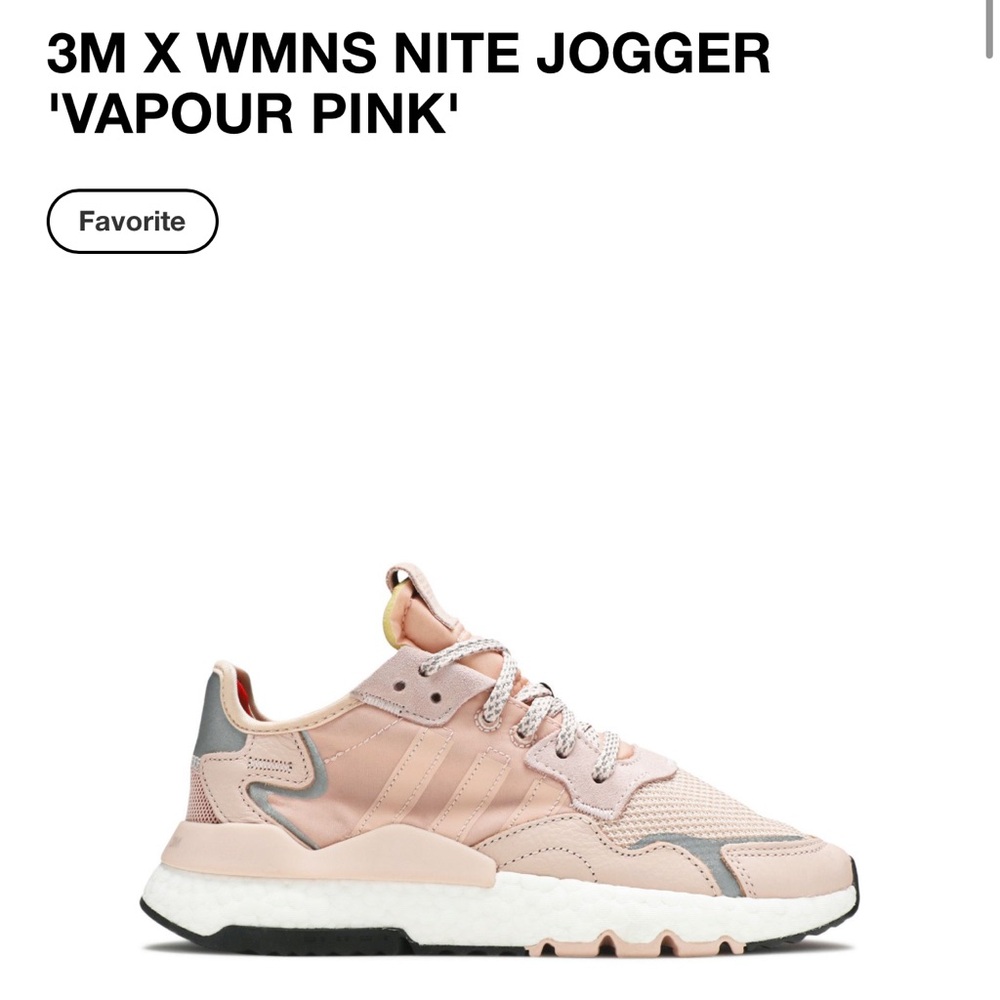 3M X WMNS NITE JOGGER
'VAPOUR PINK' NWT (just tried on)